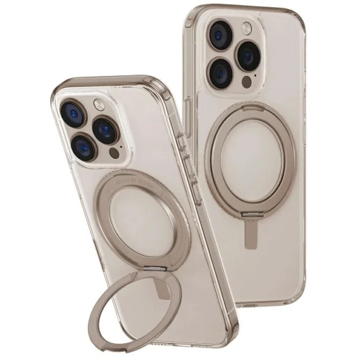 Uniq Swivix 360 Forgatható Kitámasztós iPhone 16 tok - Arany - 1