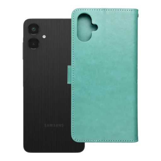 Samsung Galaxy A06 mandala zelené MEZZO flipové puzdro - 9