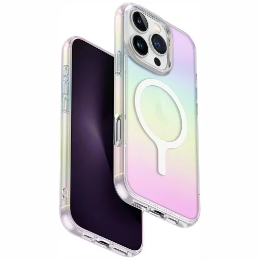 Uniq Iridescia Magclick Charging fliptok iPhone 16 Pro Max - Többszínű tok - 1