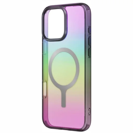 Uniq Iridescia Magclick Töltőtok iPhone 16 Pro-hoz - Fekete tok - 2