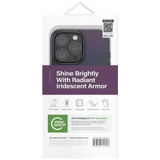 Uniq Iridescia Magclick töltős tok iPhone 16 Pro Max - Fekete tok - 5