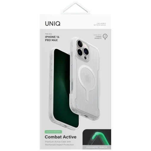 Uniq Combat Active Magclick töltős tok iPhone 16 Pro Max - Fehér tok - 5