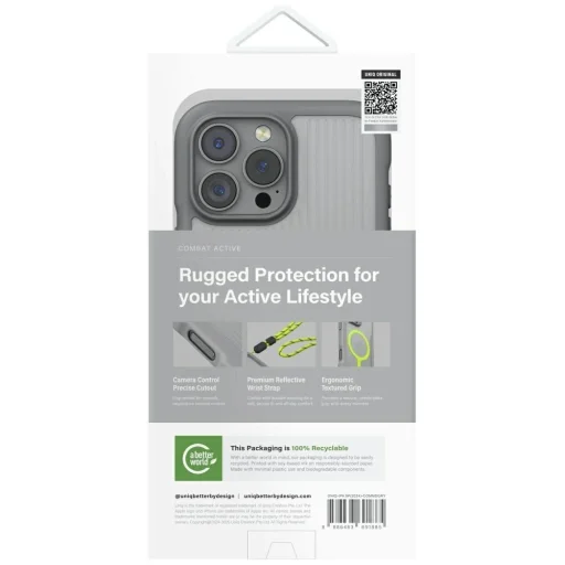 Uniq Combat Active Magclick Töltőtok iPhone 16 Pro Max - Szürke tok - 6