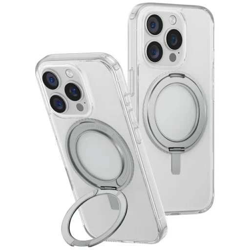 Uniq Swivix 360 Rotating Kickstand tok iPhone 16 Pro - Átlátszó - 1