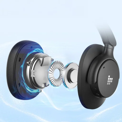 Tronsmart SOUNFII Q20S Hybrid ANC Vezeték nélküli Fejhallgatók Aktív zajszűréssel - Fekete - 10