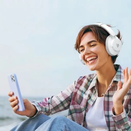 Tronsmart Soundfii Q20S Hibrid ANC Vezeték nélküli Fejhallgató Aktív zajszűrővel - Fehér - 12