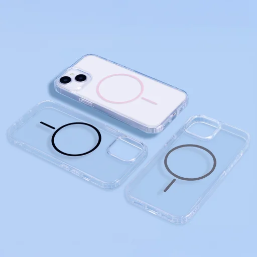  iPhone 13 Pro Max 6,7" szürke Anti Shock Thin Mag tok - 5