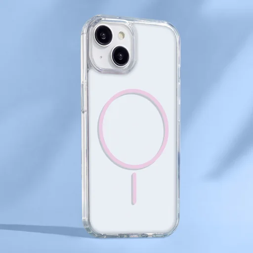 iPhone 17 Pro Max Anti Shock Thin Mag rózsaszín nyitható gyűrűs tok - 3