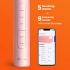  Bitvae - Elektromos Fogkefe (S2 Smart) - Ultrahangos, Puha, 8 Fej, Tok, Piros Fény Nyomásérzékelő, 5 Mód, 1400mAh - Rózsaszín - 2