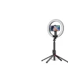 Blavec Selfie Körfényt lámpa Alumínium Aura LED RGB Körfény P50 25cm állvány + távirányító + 2,3 méter (RLP50-TRB23) fekete thumbnail