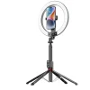 Blavec Selfie Körfényt lámpa Alumínium Aura LED RGB Körfény P50 25cm állvány + távirányító + 2,3 méter (RLP50-TRB23) fekete thumbnail
