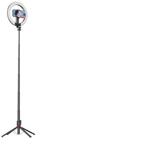 Blavec Selfie Körfényt lámpa Alumínium Aura LED RGB Körfény P50 25cm állvány + távirányító + 2,3 méter (RLP50-TRB23) fekete - 13