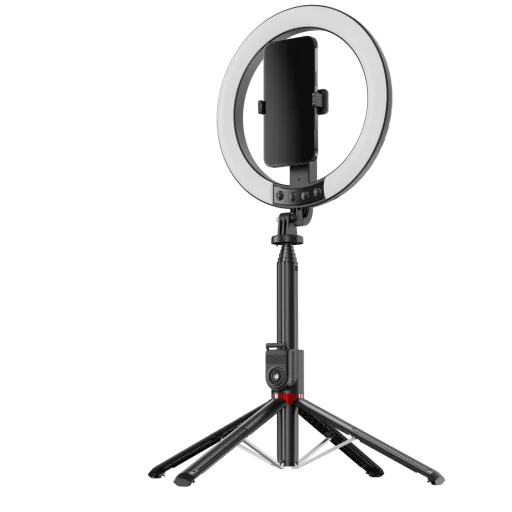 Blavec Selfie Körfényt lámpa Alumínium Aura LED RGB Körfény P50 25cm állvány + távirányító + 2,3 méter (RLP50-TRB23) fekete - 9