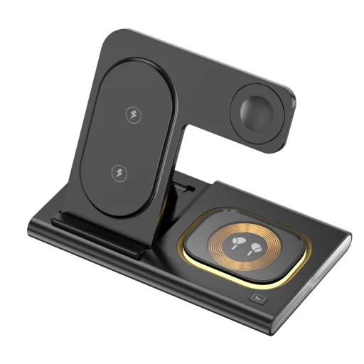 JELLICO vezeték nélküli töltő 3 az 1-ben W12 15W Fekete - 1