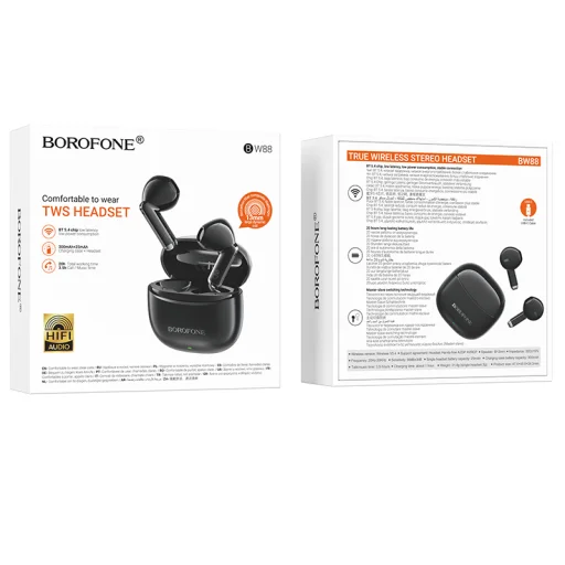 Borofone TWS Bluetooth Fülhallgató BW88 Deep Rhyme fekete - 5