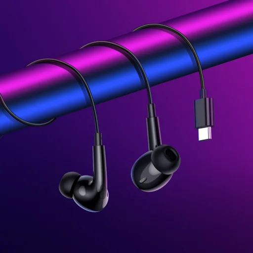 Borofone Vezetékes Fülhallgató BM100 Pro Fuente mikrofonnal Type C (DAC) fekete - 5