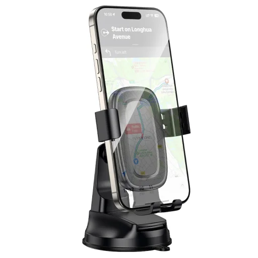 Borofone BH130 Follower autós telefontartó szélvédőre fekete - 2