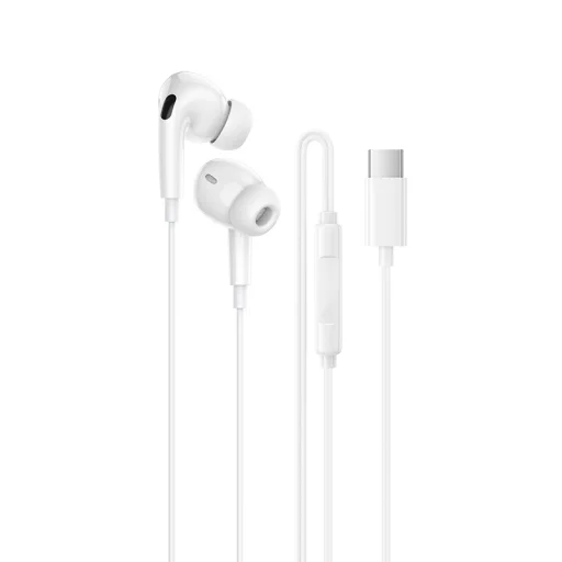 Borofone Fülhallgató BM100 Pro Fuente mikrofonnal Type C (DAC) fehér - 1