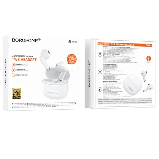 Borofone TWS Bluetooth Fülhallgató BW88 Deep Rhyme fehér - 7
