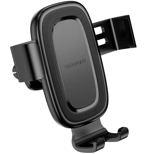 Borofone autós telefontartó BH129 Follower gravitációs szellőzőre erősíthető fekete - 5