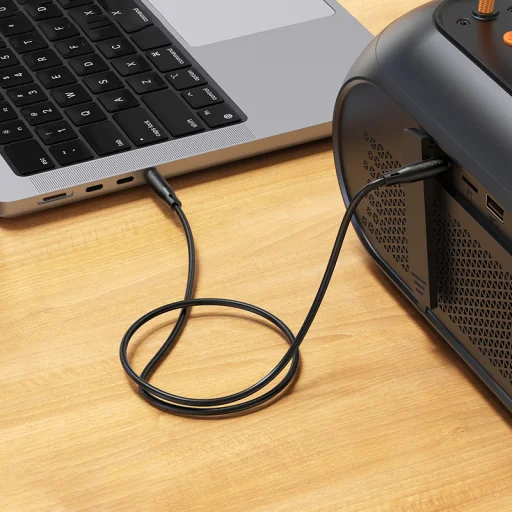 Borofone AUX Kábel BL26 Standard - jack 3,5mm - jack 3,5mm - 1 méter fekete - 4