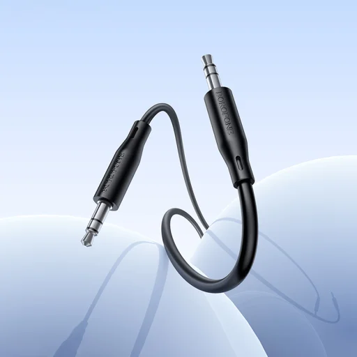 Borofone AUX Kábel BL26 Standard - jack 3,5mm - jack 3,5mm - 1 méter fekete - 5