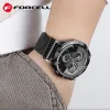 FORCELL F-DESIGN FS10 rozsdamentes acél óraszíj SAMSUNG Watch 22 mm fekete - 2