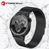 FORCELL F-DESIGN FS10 rozsdamentes acél óraszíj SAMSUNG Watch 22 mm fekete - 4