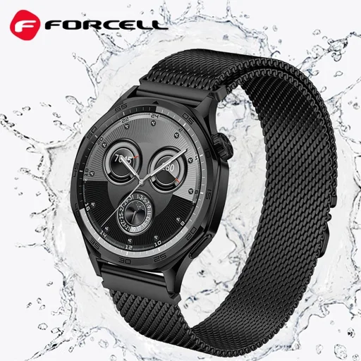 FORCELL F-DESIGN FS10 rozsdamentes acél óraszíj Samsung Watch 20 mm arany - 4