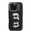 iPhone 16 Pro fekete Karl Lagerfeld Grained PU K&CH Heads tok - 3