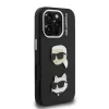  iPhone 16 Pro fekete Karl Lagerfeld Grained PU K&CH Heads tok - 4