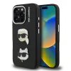  iPhone 16 Pro fekete Karl Lagerfeld Grained PU K&CH Heads tok - 1