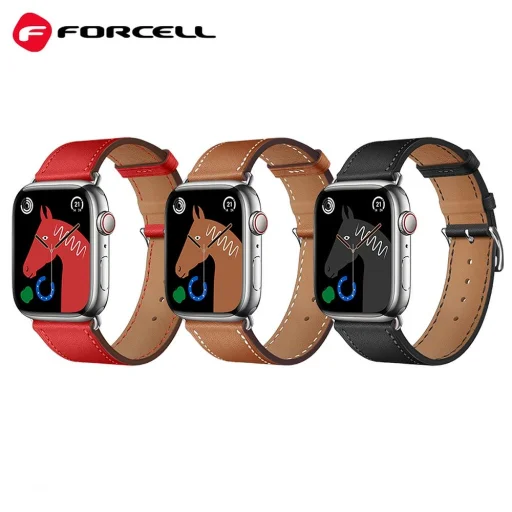 FORCELL F-DESIGN FA20 mágneses eco-bőr szíj APPLE Watch 38 / 40 / 41 mm fekete - 10