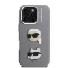  iPhone 16 Pro Max Szürke Karl Lagerfeld Grained PU K&CH Heads tok thumbnail