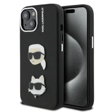  iPhone 15 Karl Lagerfeld Grained PU K&CH Heads tok