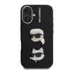  iPhone 16 Karl Lagerfeld Grained PU K&CH Heads tok fekete - 3
