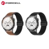FORCELL F-DESIGN FS20 mágneses öko bőr szíj Samsung Galaxy Watch 22 mm fekete thumbnail