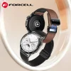 FORCELL F-DESIGN FS20 mágneses öko bőr szíj Samsung Galaxy Watch 22 mm fekete thumbnail