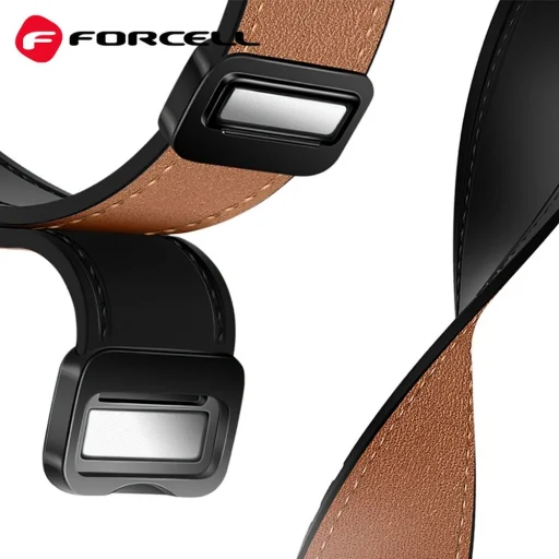 FORCELL F-DESIGN FS20 mágneses öko bőr szíj Samsung Galaxy Watch 22 mm fekete - 7