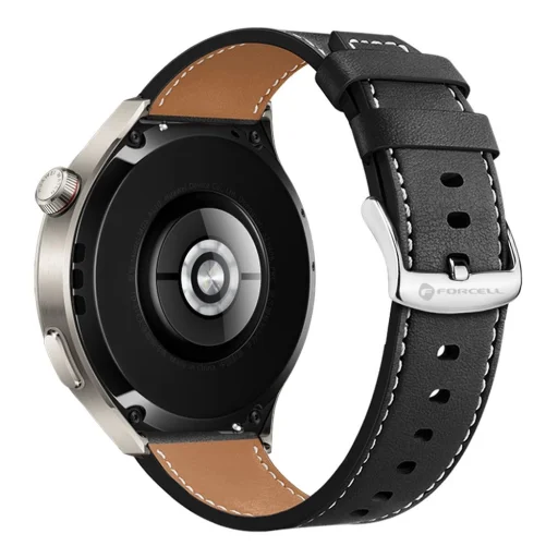 FORCELL F-DESIGN FS21 öko bőrszíj SAMSUNG Watch órához 20 mm fekete - 1
