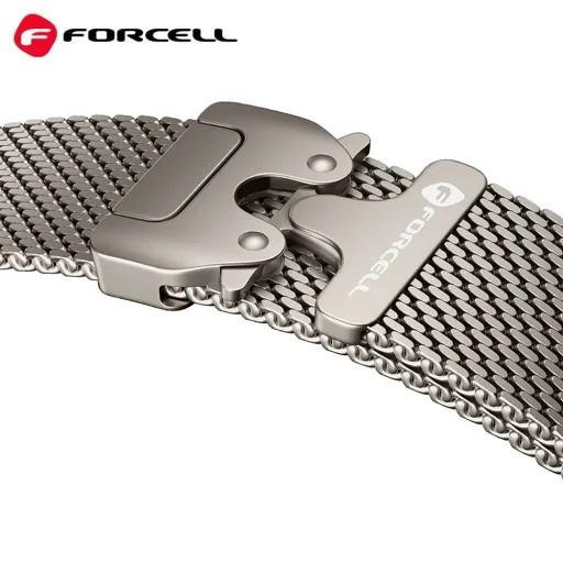 FORCELL F-DESIGN FA11 rozsdamentes acél szíj APPLE Watch 38 / 40 / 41 mm ezüst - 3