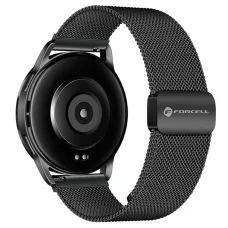 FORCELL F-DESIGN FS11 mágneses rozsdamentes acél szíj Samsung Watch 20 mm fekete