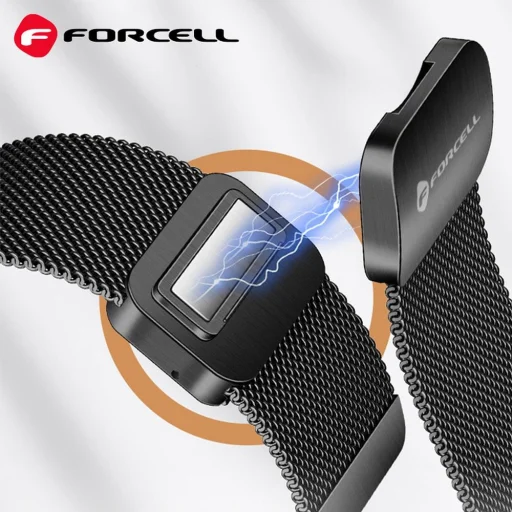 FORCELL F-DESIGN FS11 mágneses rozsdamentes acél szíj SAMSUNG Watch-hoz 20 mm ezüst - 5