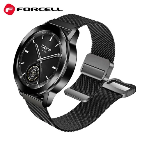 FORCELL F-DESIGN FS11 mágneses rozsdamentes acél szíj Samsung Watch 20 mm fekete - 7