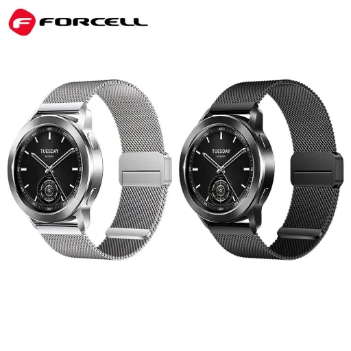 FORCELL F-DESIGN FS11 mágneses rozsdamentes acél szíj SAMSUNG Watch-hoz 20 mm ezüst - 10