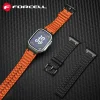 FORCELL F-DESIGN FA06 szilikon szíj Apple Watch 42 / 44 / 45 / 49 mm narancs - 4