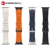 FORCELL F-DESIGN FA06 szilikon szíj Apple Watch 42 / 44 / 45 / 49 mm narancs - 8