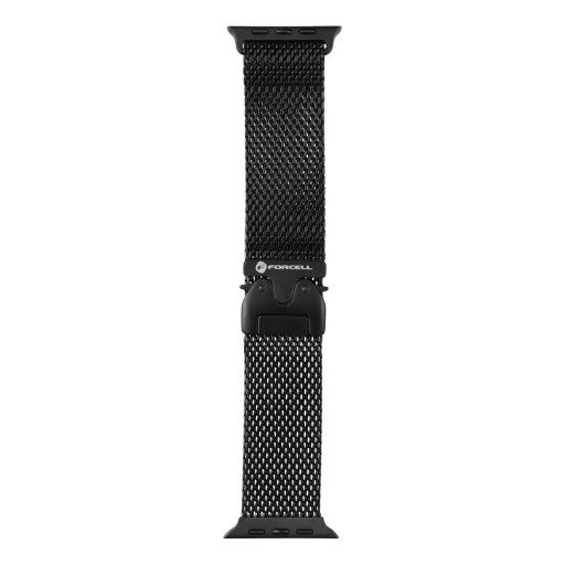 FORCELL F-DESIGN FA11 rozsdamentes acél szíj APPLE Watch 38 / 40 / 41 mm fekete - 3