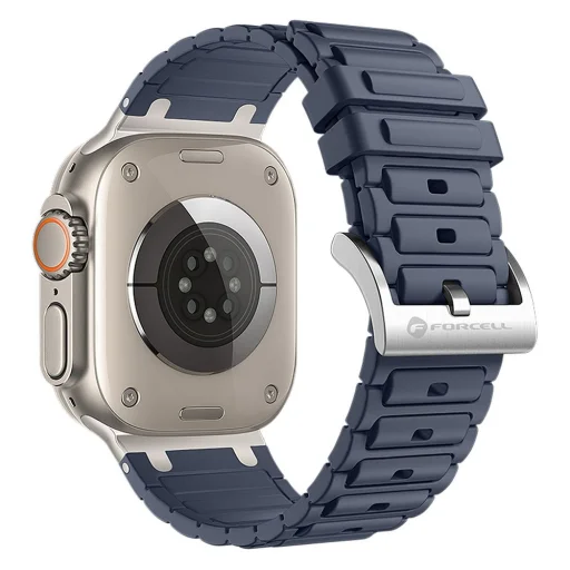 FORCELL F-DESIGN FA06 szilikon szíj Apple Watch 38 / 40 / 41 mm kék - 1