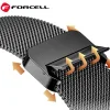 FORCELL F-DESIGN FA14 mágneses rozsdamentes acél szíj Apple Watch 38 / 40 / 41 mm fekete - 5